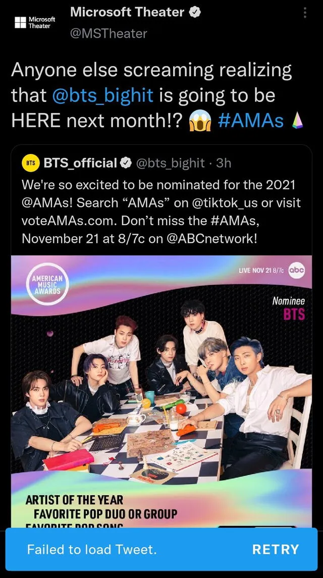 BTS, AMAs 2021, American Music Awards