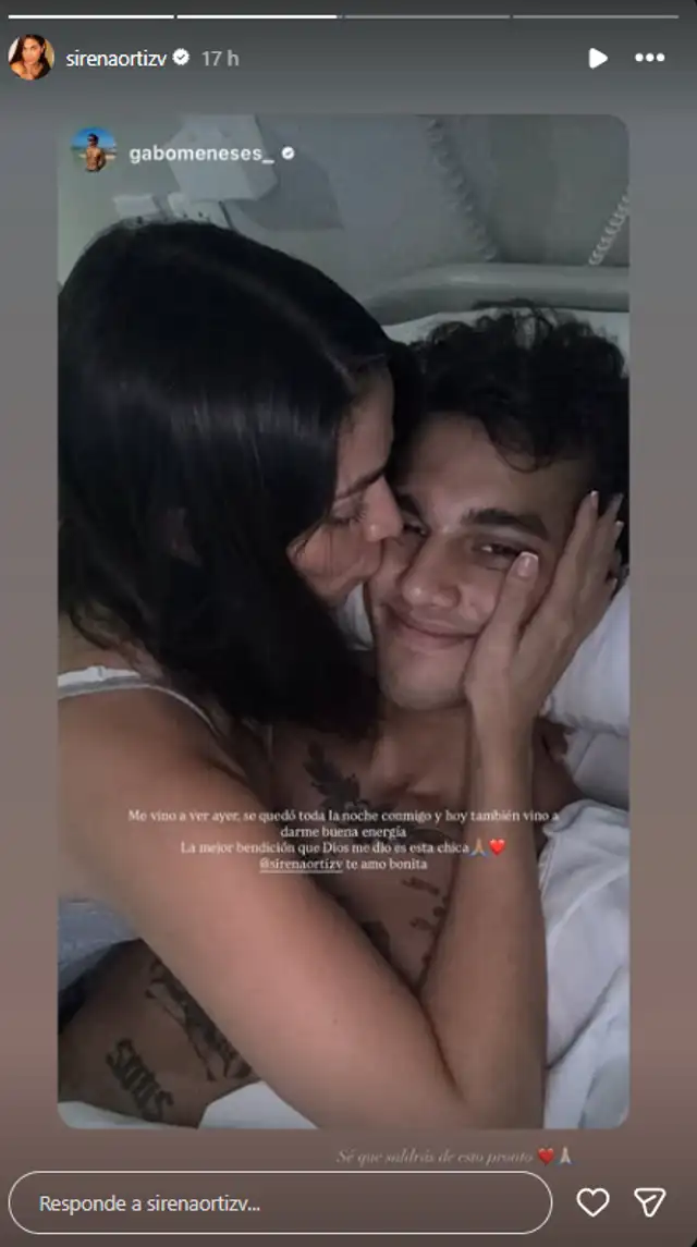 Sirena Ortiz comparte la dedicatoria de Gabriel Meneses