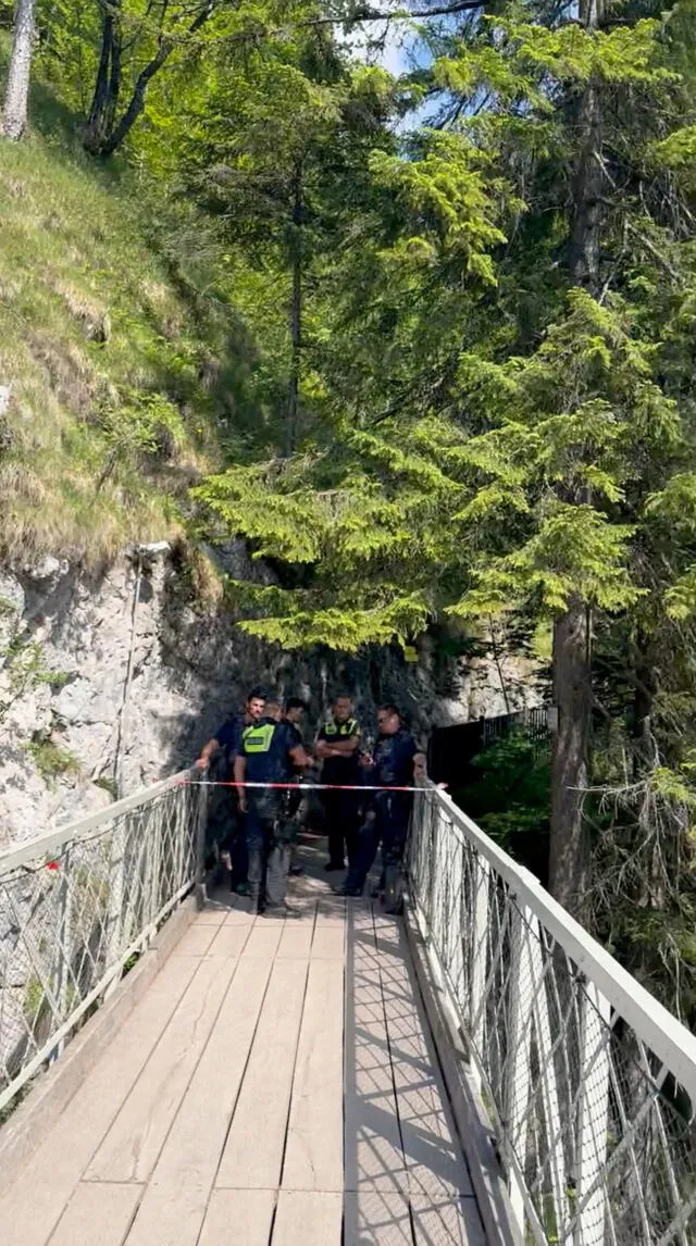 El suceso ocurrió cerca del Marienbrücke, un puente peatonal de hierro. Foto: El Herlado   