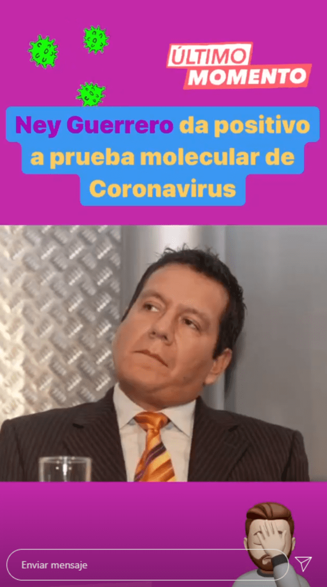 Ney Guerrero tiene coronavirus, según 'Peluchín'. Foto: captura Instagram
