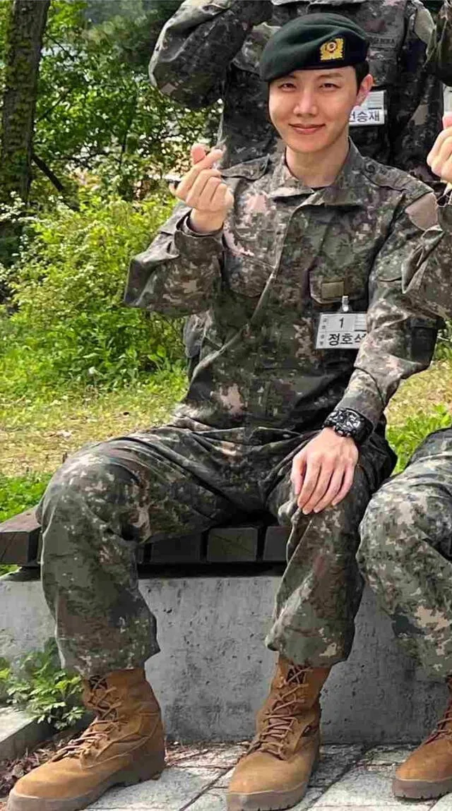 J-Hope en el servicio militar. Foto: The Camp   