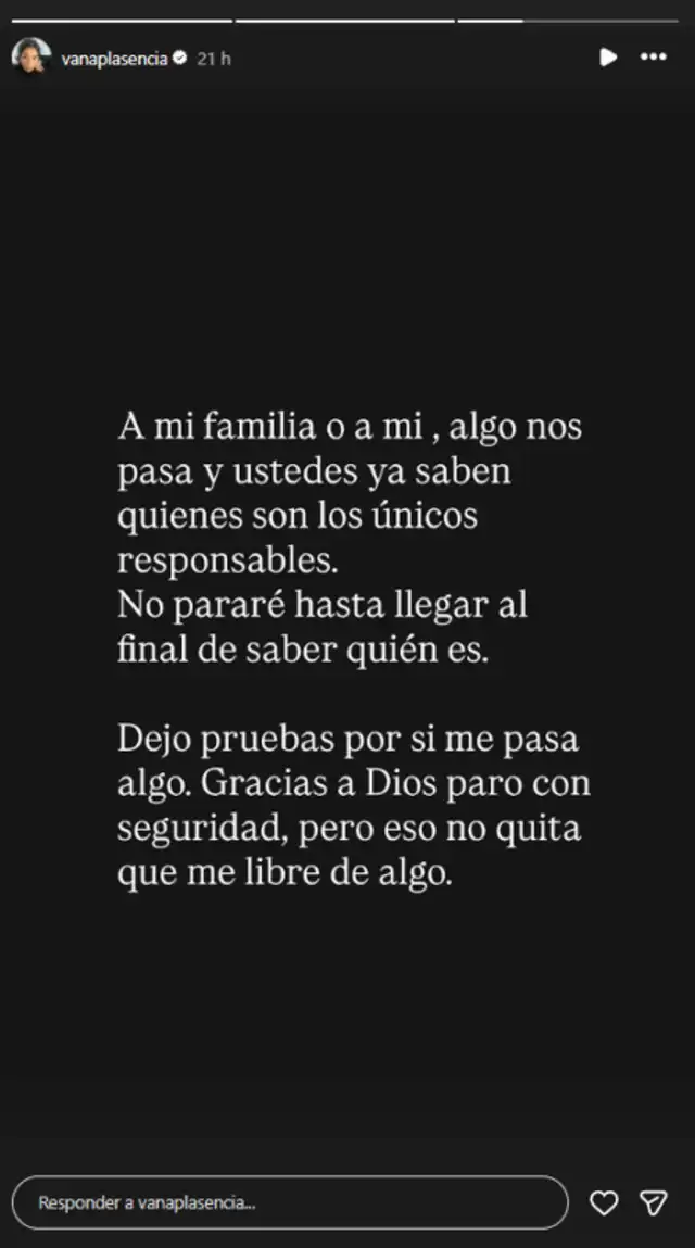 Comunicado de la hermana de Yahaira Plasencia    