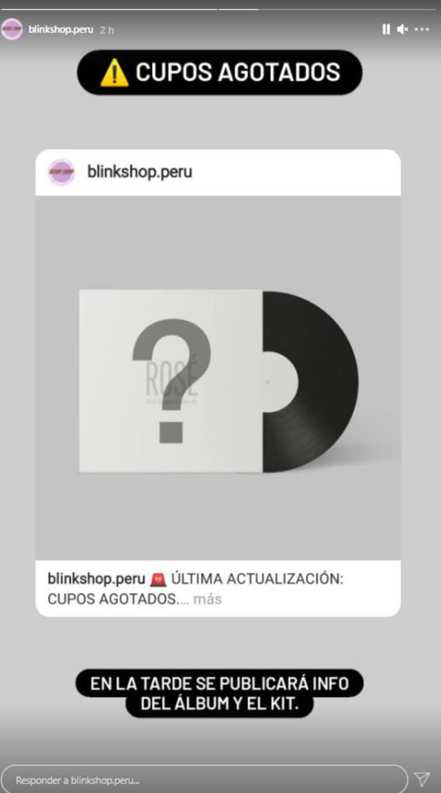 El fandom de Perú de BLACKPINK abrió las órdenes y se agotó los cupos para preordenes. Foto: @blinkshop.peru