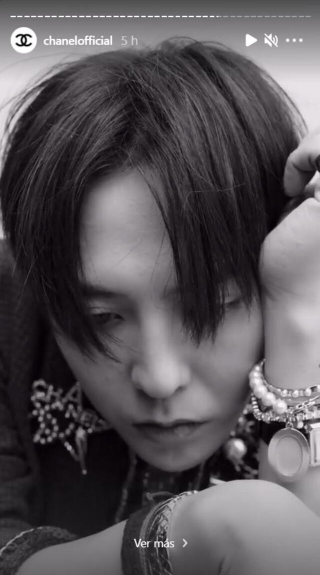 G-Dragon de BIGBANG para el spot oficial para Chanel. Foto: @chaneloffical