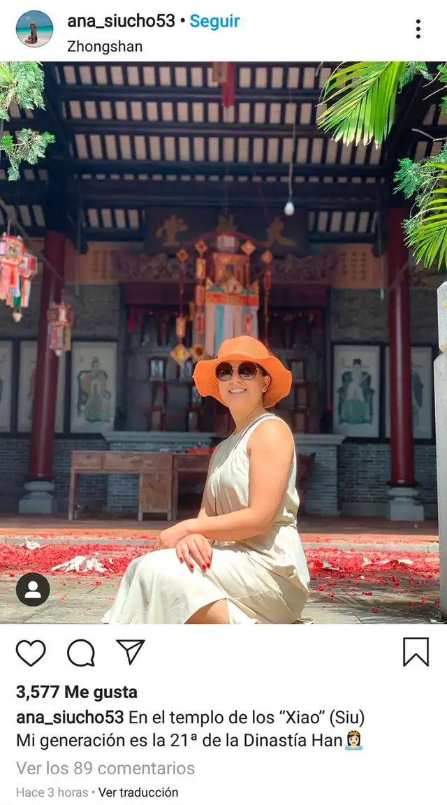 Ana Siucho en Instagram Ana Siucho en Instagram