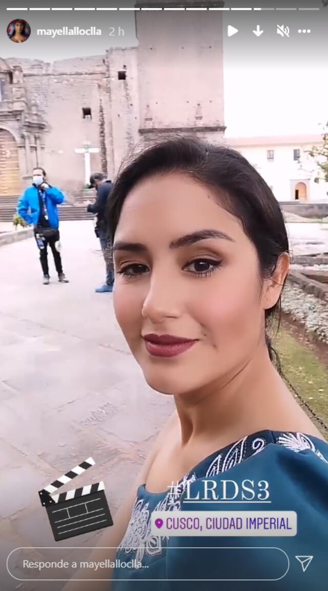 Mayella Lloclla llegó al Cusco. Foto: Instagram/@mayellalloclla