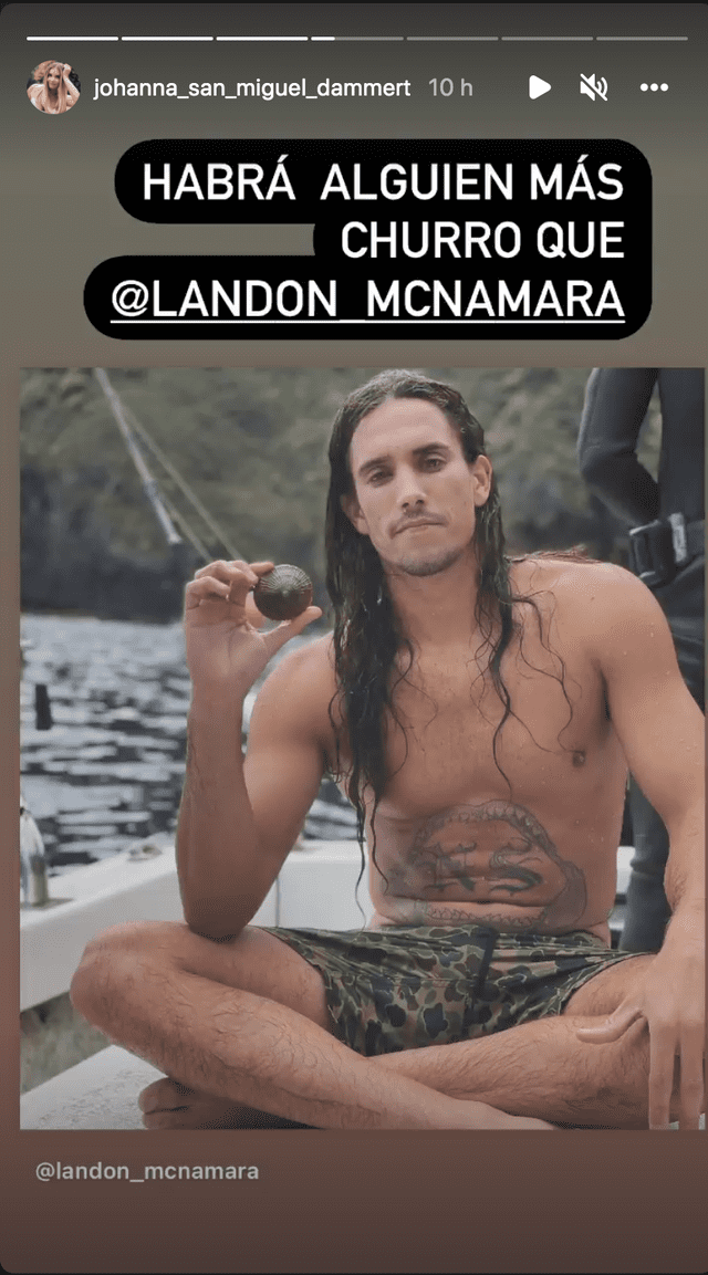 El surfista Landon Mcnamara es el crush de Johanna San Miguel