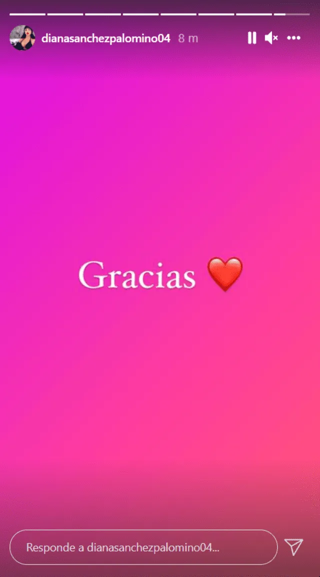 Diana Sánchez agradeció a sus seguidores mediante Instagram. Foto: Instagram/Diana Sánchez