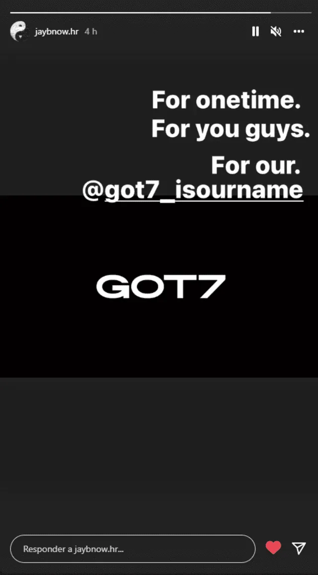 GOT7 Jay B Instagram comeback
