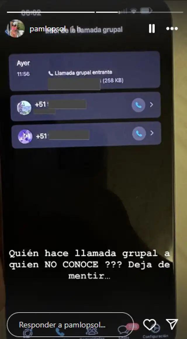  Pamela López muestra la primera prueba de infidelidad de Christian Cueva. Foto: Instagram/Pamela López    