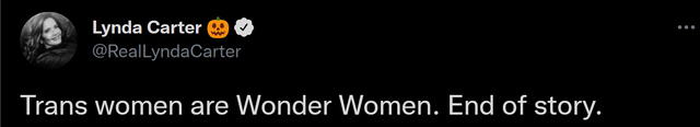 Lynda Carter interpretó a la Mujer Maravilla en la serie Wonder Woman, que se transmitió entre 1975 y 1979. Foto: Twitter/@RealLyndaCarter