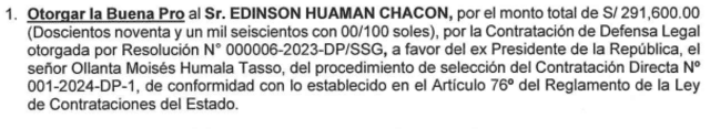 Edinson Huamán Chacón será el abogado que asesore a Ollanta Humala en las investigaciones en su contra. Foto: Seace.    