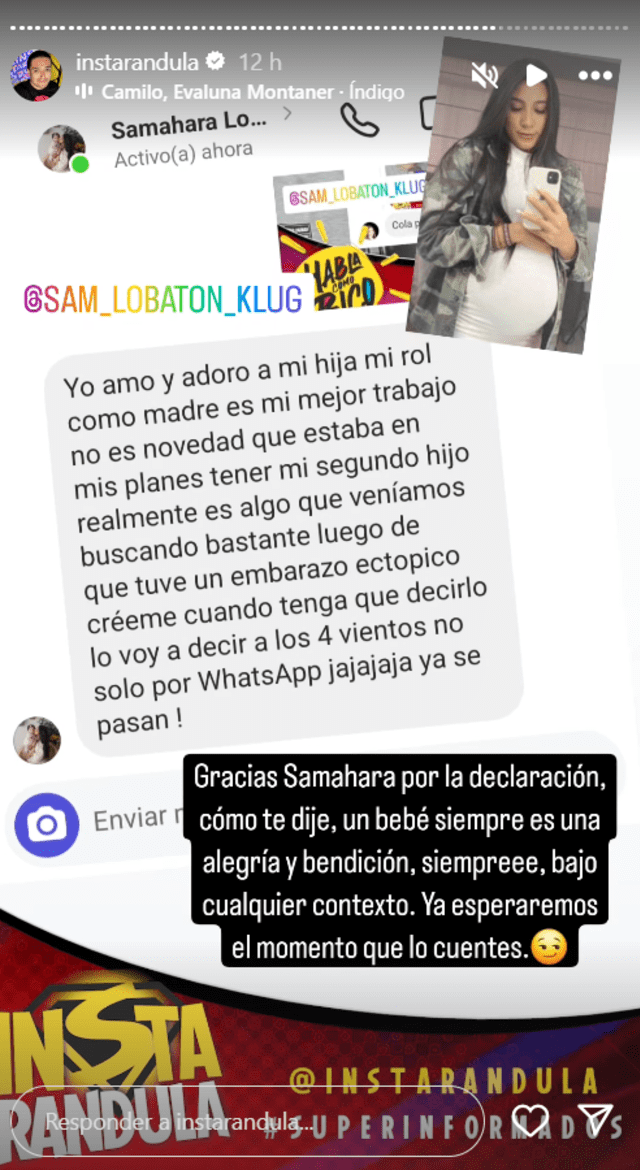  Samahara Lobatón niega embarazo. Foto: Instarándula    