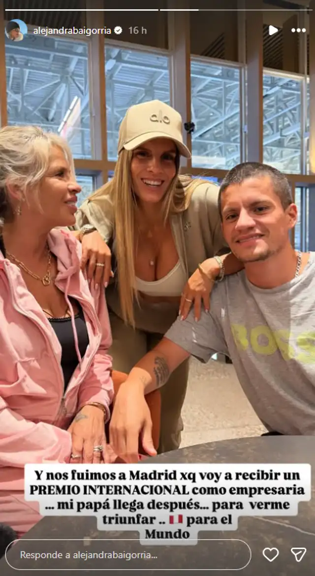 Alejandra Baigorria viaja fuera del Perú sin Said Palao