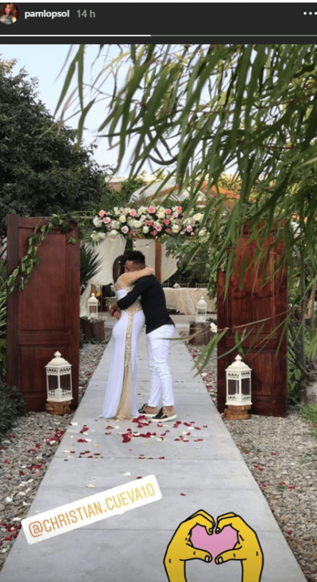 Pamela López y  Christian Cueva se casaron por civil