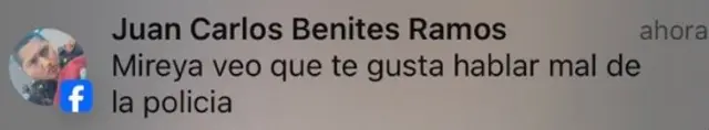 Mensaje que recibió Mireya y que denunció públicamente. Foto: X Mensaje que recibió Mireya y que denunció públicamente. Foto: X