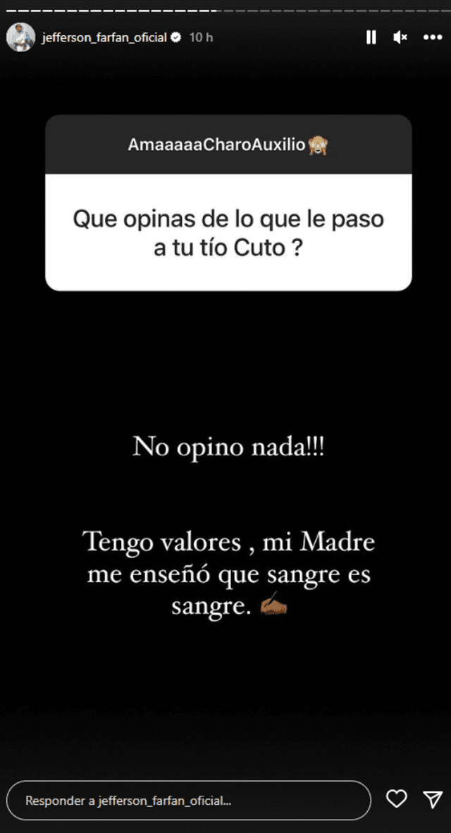  Seguidor de Jefferson Farfán le preguntó que opinaba acerca de 'Cuto' Guadalupe. Foto: Instagram/Jefferson Farfán 