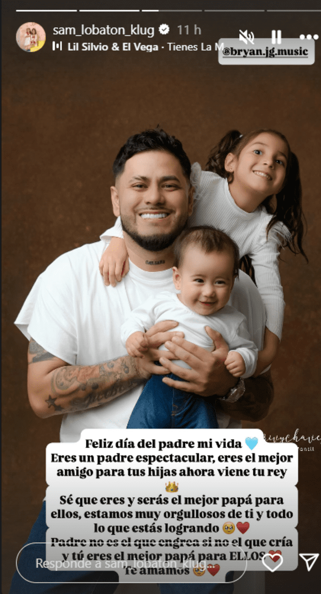 Mensaje de Samahara. Foto: IG Mensaje de Samahara. Foto: IG