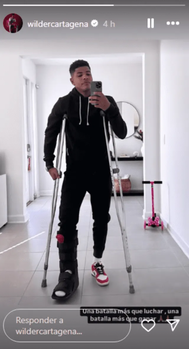 Wilder Cartagena sufrió la lesión al minuto 29 del amistoso contra Atlético Mineiro. Foto: captura Wilder Cartagena sufrió la lesión al minuto 29 del amistoso contra Atlético Mineiro. Foto: captura