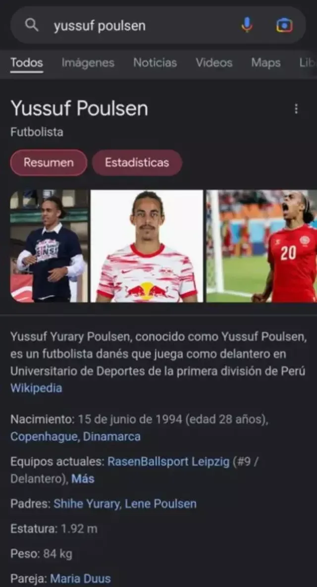 Yussuf Poulsen es una de las figuras de la selección de Dinamarca. Foto: captura Google