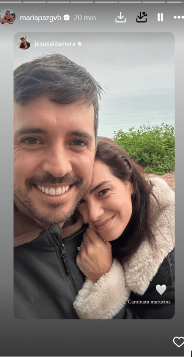  Jesús Alzamora y María Paz juntos en Instagram tras ampay. Foto: Instagram   