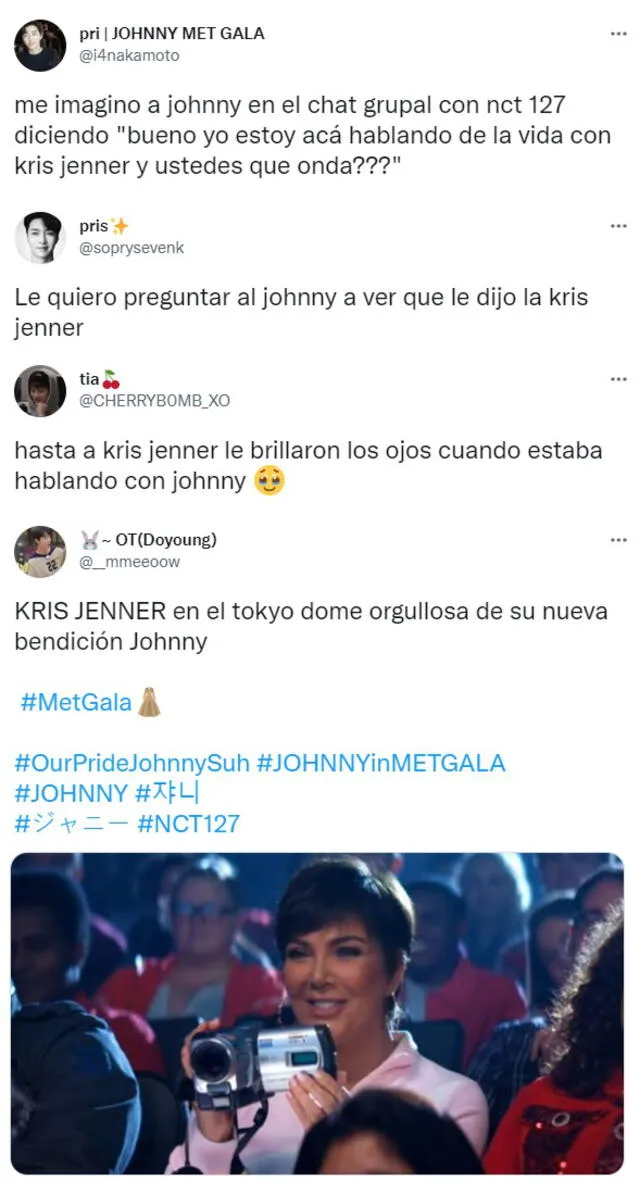 MET Gala 2022 Kris Jenner Johnny NCT