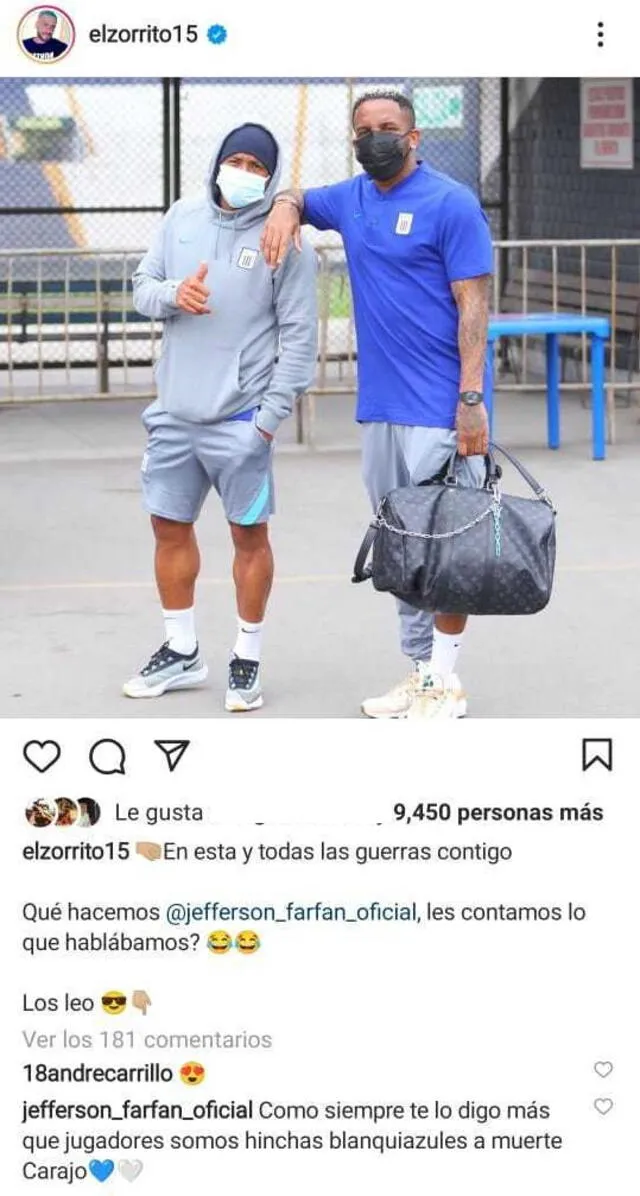 Farfán y Aguirre volvieron a Alianza Lima este 2021.