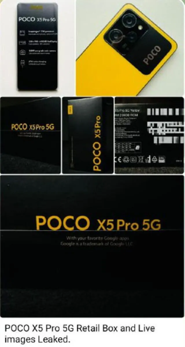 Imágenes filtradas del POCO X5 Pro 5G