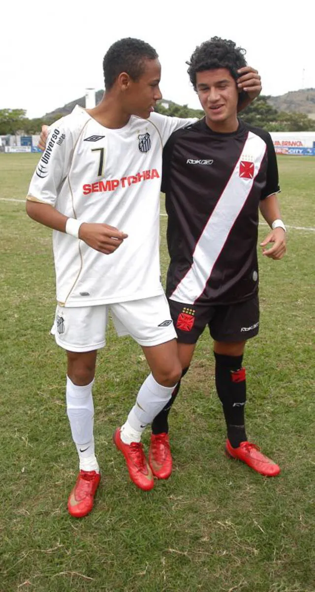 Neymar y Coutinho se enfrentan en la final de la Champions, una amistad que nació en las bases de Brasil