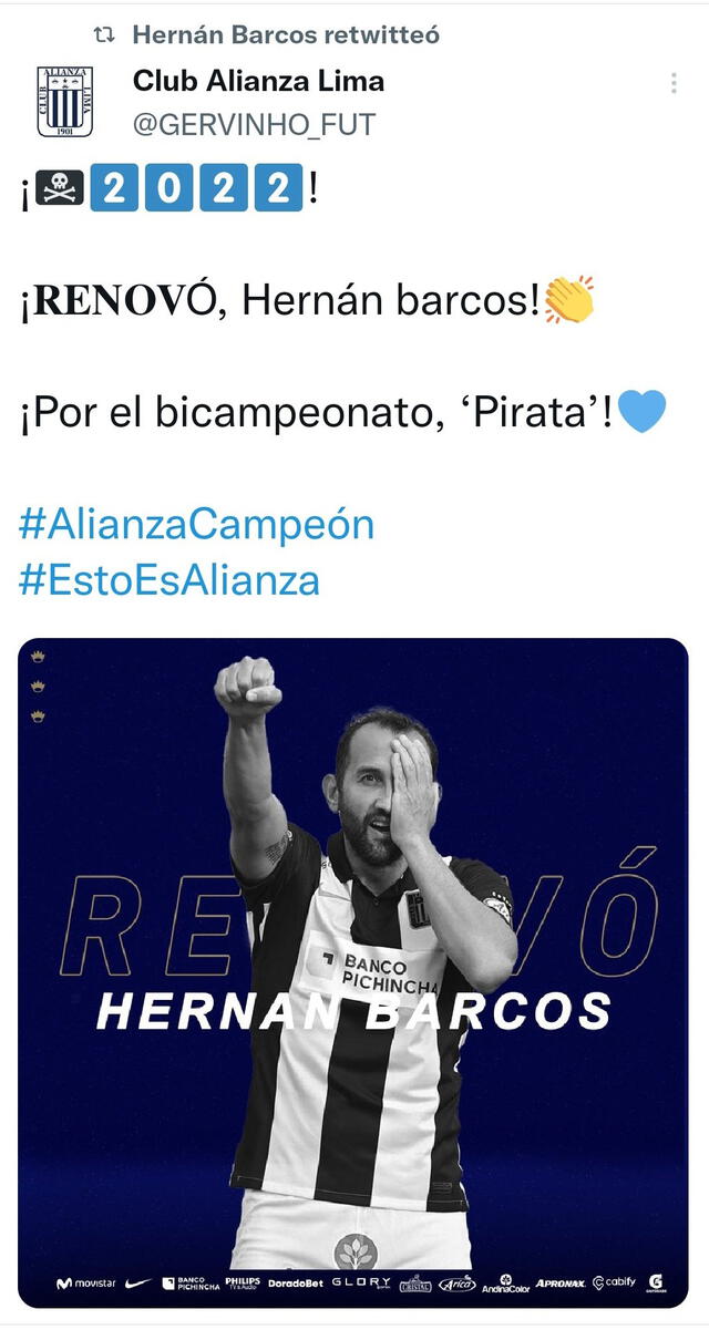 Barcos llegó este año a Alianza Lima pensando en jugar segunda división.
