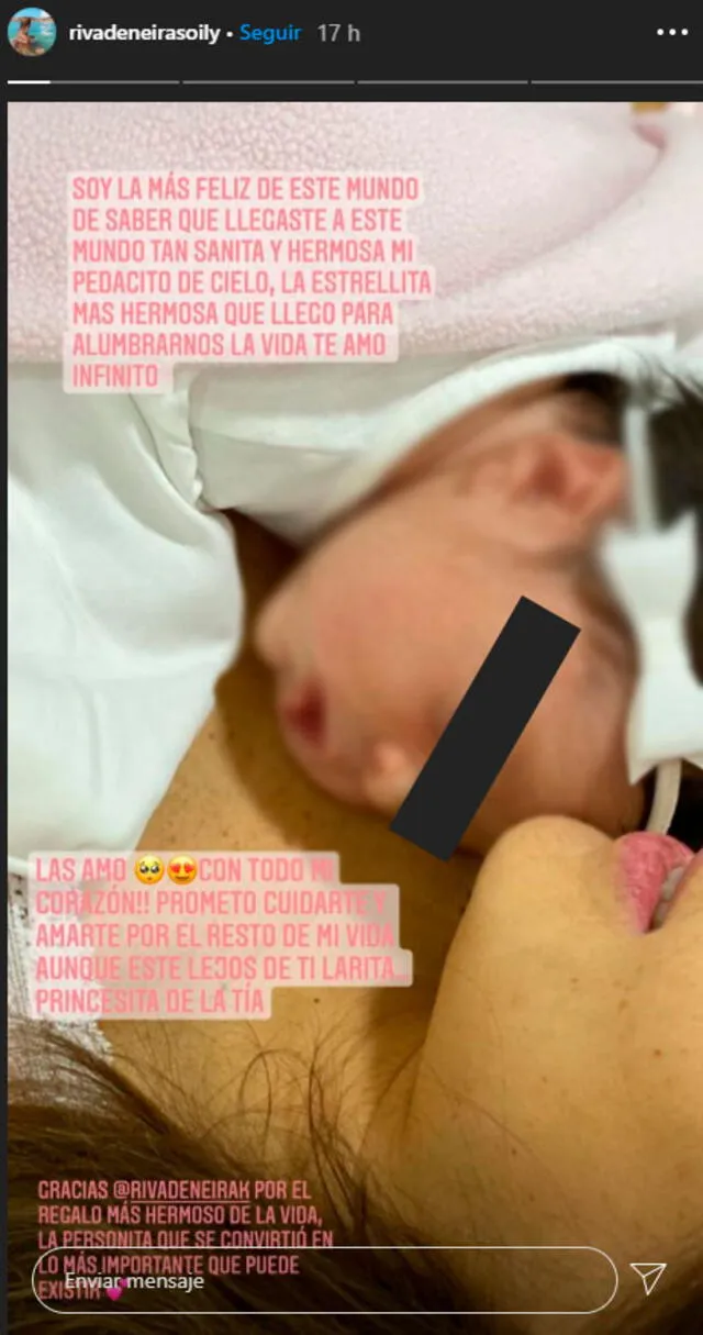 Hermana de Korina Rivadeneira le dedica emotiva publicación a su sobrina recién nacida | FOTO: Instagram