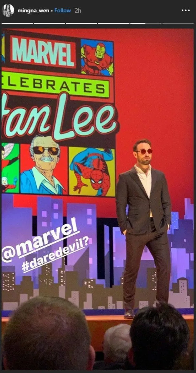 Charlie Cox luce vestido como Matt Murdock. Foto: Instagram
