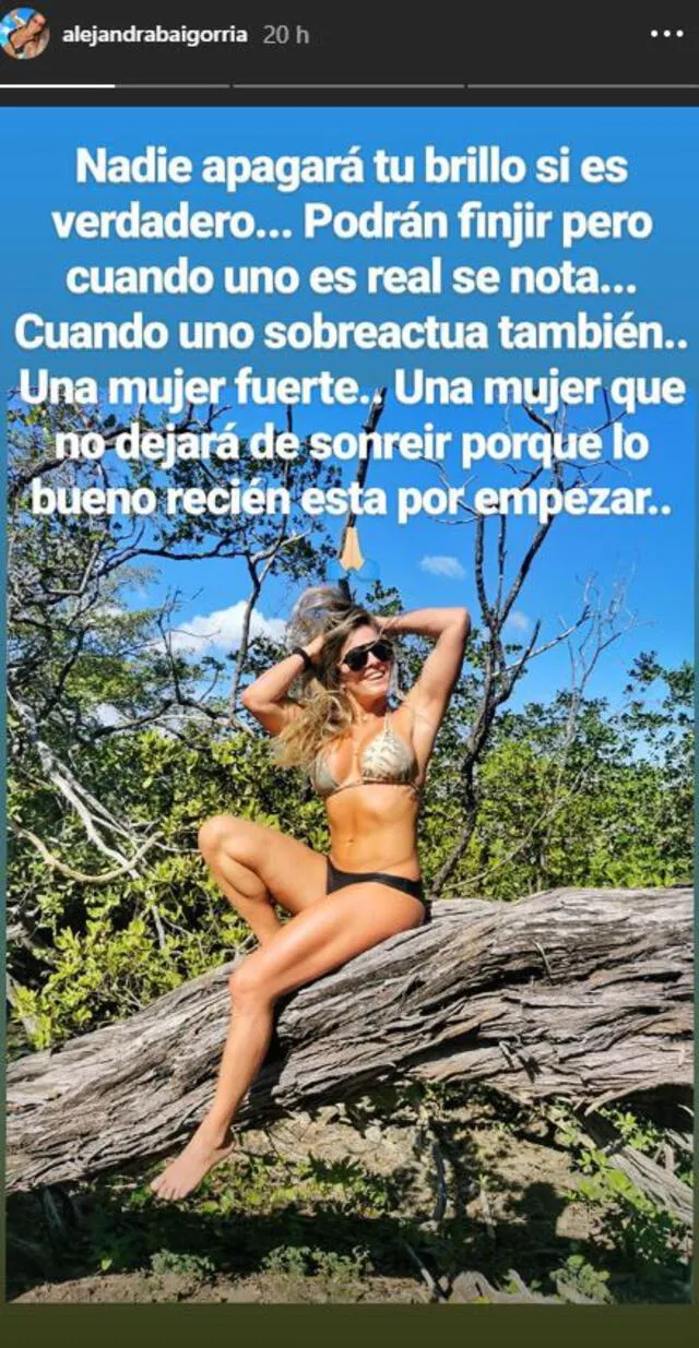 Alejandra Baigorria se pronuncia en Instagram