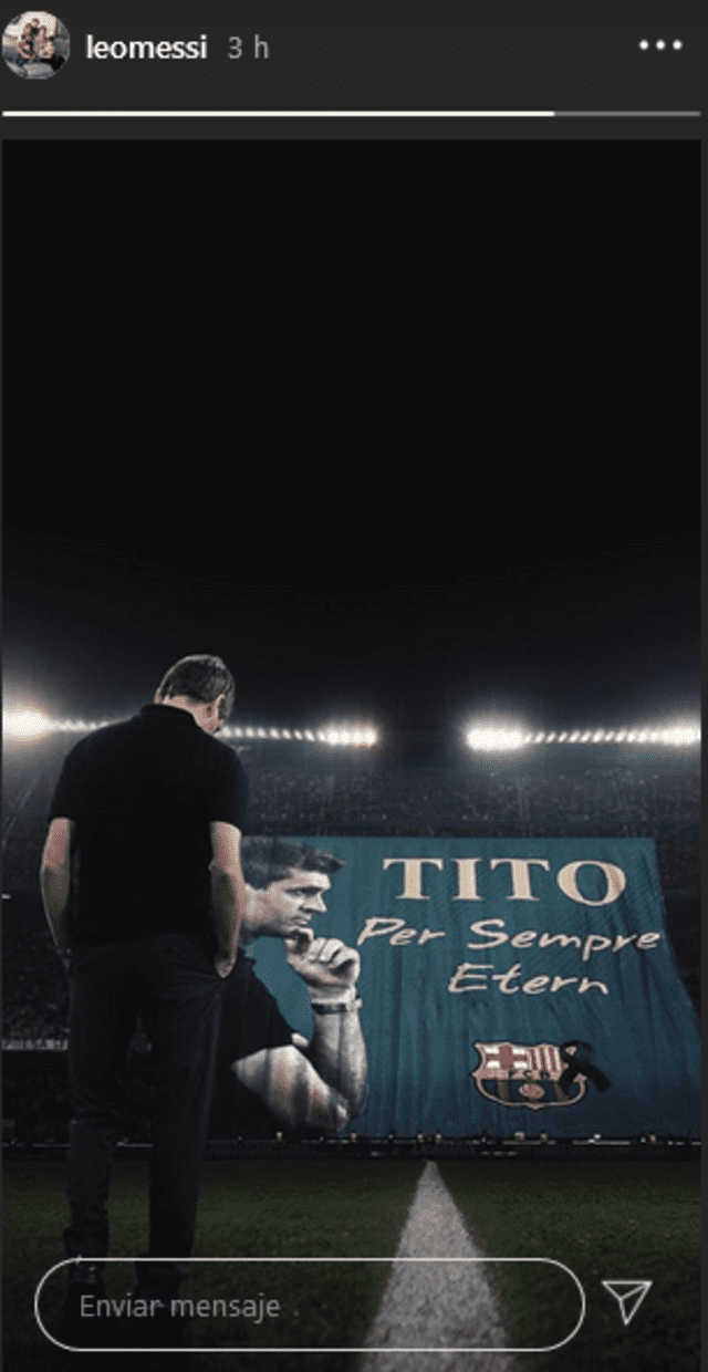 Lionel Messi: recuerdo Tito Vilanova