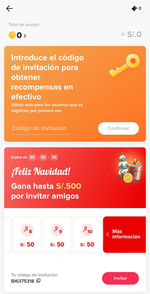Vas a tener que invitar hasta a 10 amigos. Foto: captura de TikTok Vas a tener que invitar hasta a 10 amigos. Foto: captura de TikTok