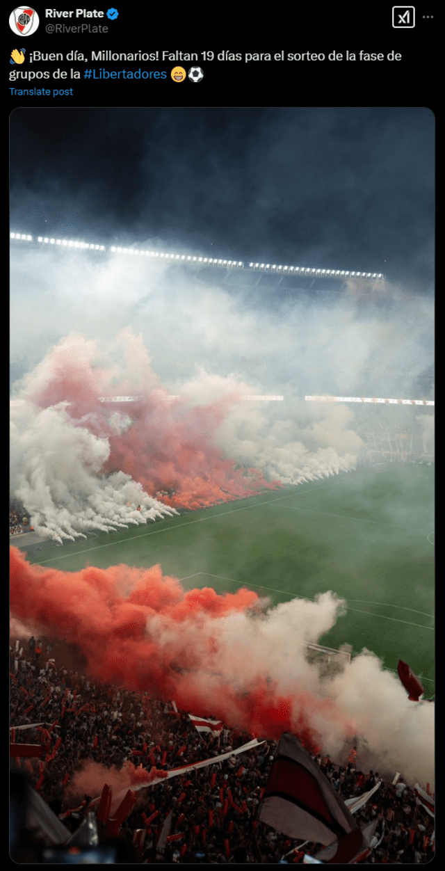 River Plate publicó un mensaje con clara alusión a Boca, su clásico rival, que no jugará ningún torneo internacional en 2025. Foto: captura River Plate publicó un mensaje con clara alusión a Boca, su clásico rival, que no jugará ningún torneo internacional en 2025. Foto: captura