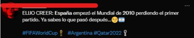 Hinchas argentinos sueñan con ganar el Mundial. Foto: captura de Twitter