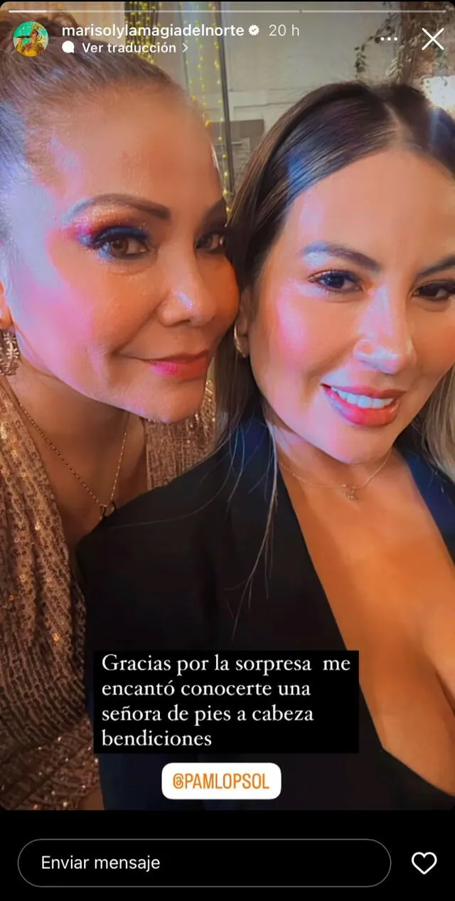  Pamela López y Marisol juntas en cumpleaños de la cumbiambera. Foto: Instagram/Marisol   