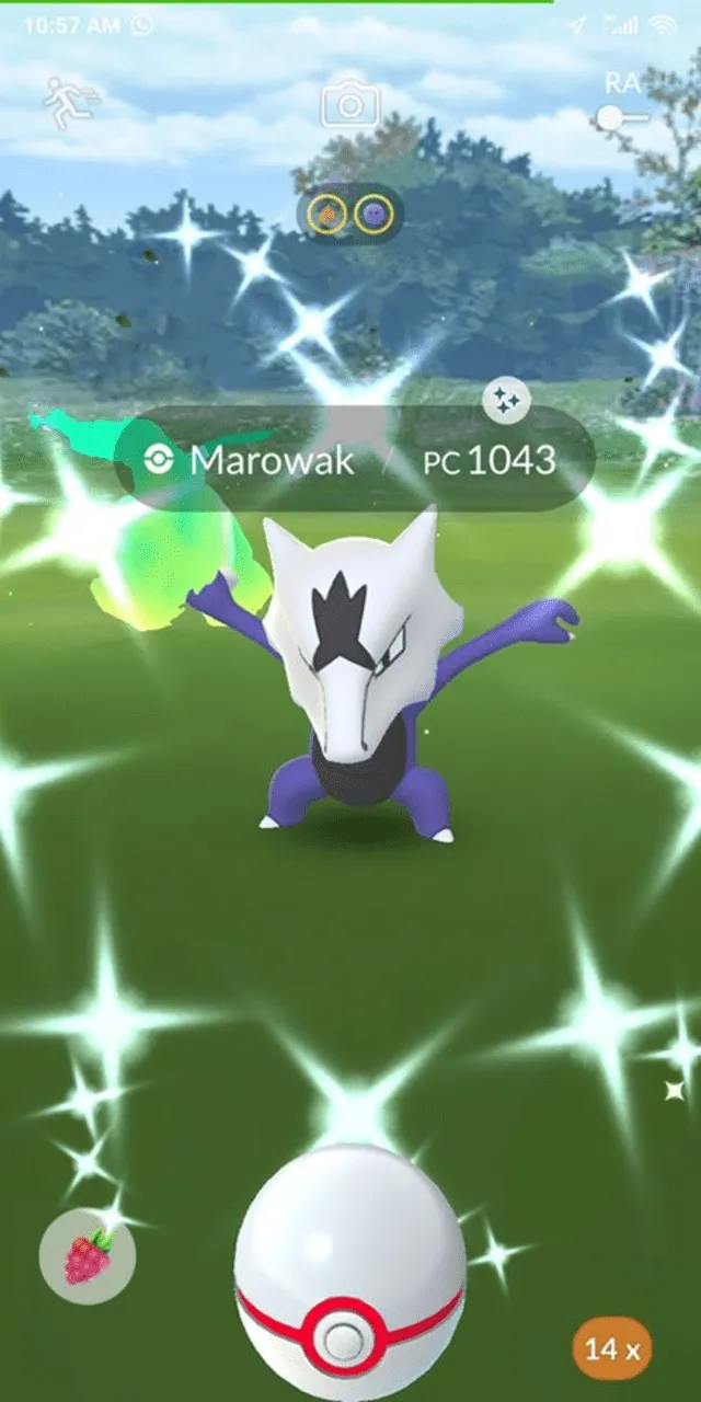 Marowak alola shiny en Pokémon GO. Foto: Captura.