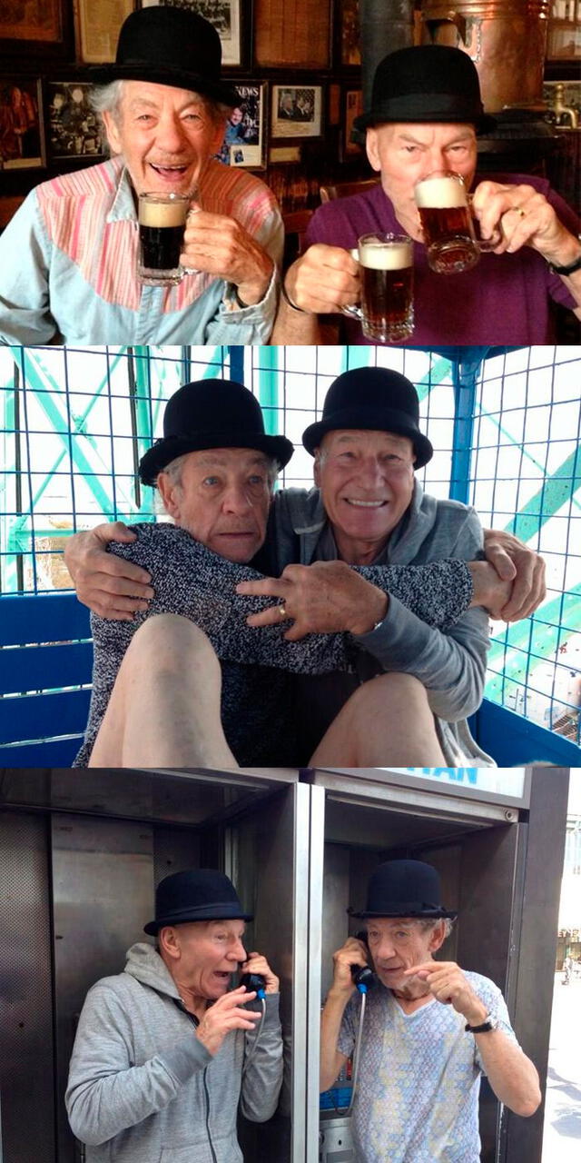 Ian McKellen y Patrick Stewart son amigos desde 1970.