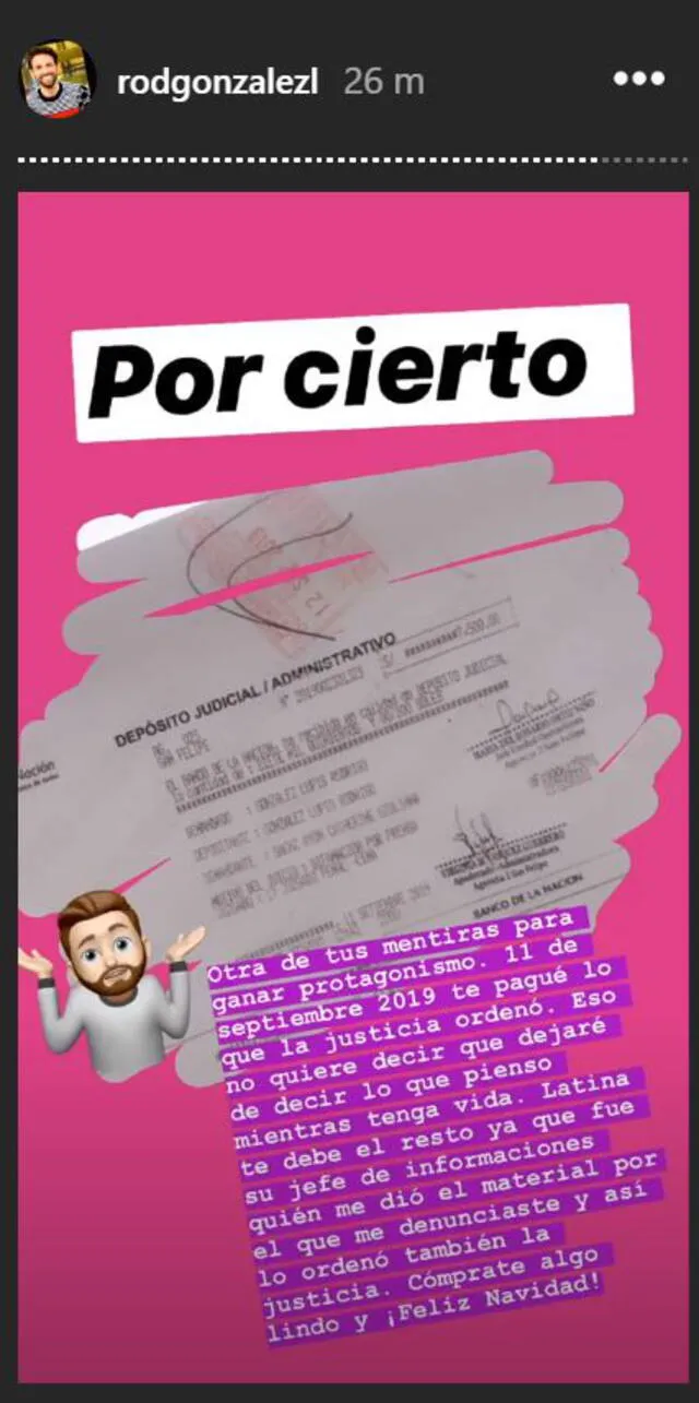 Rodrigo González responde a Cathy Sáenz.