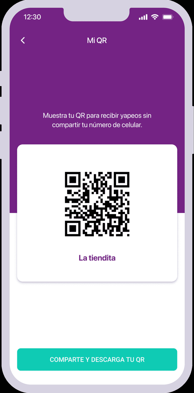 Yape, código QR