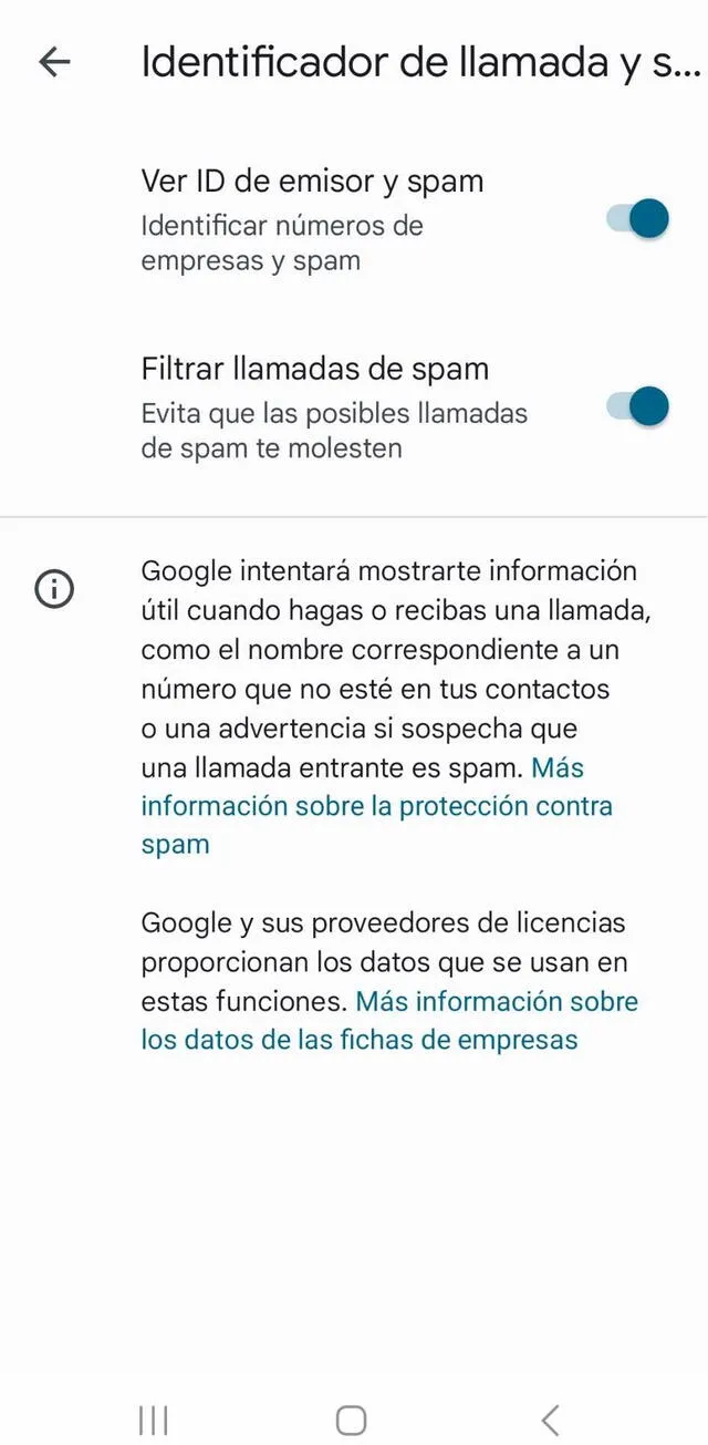  Con esta opción, puedes evitar el SPAM en Android. Foto: La República<br>    