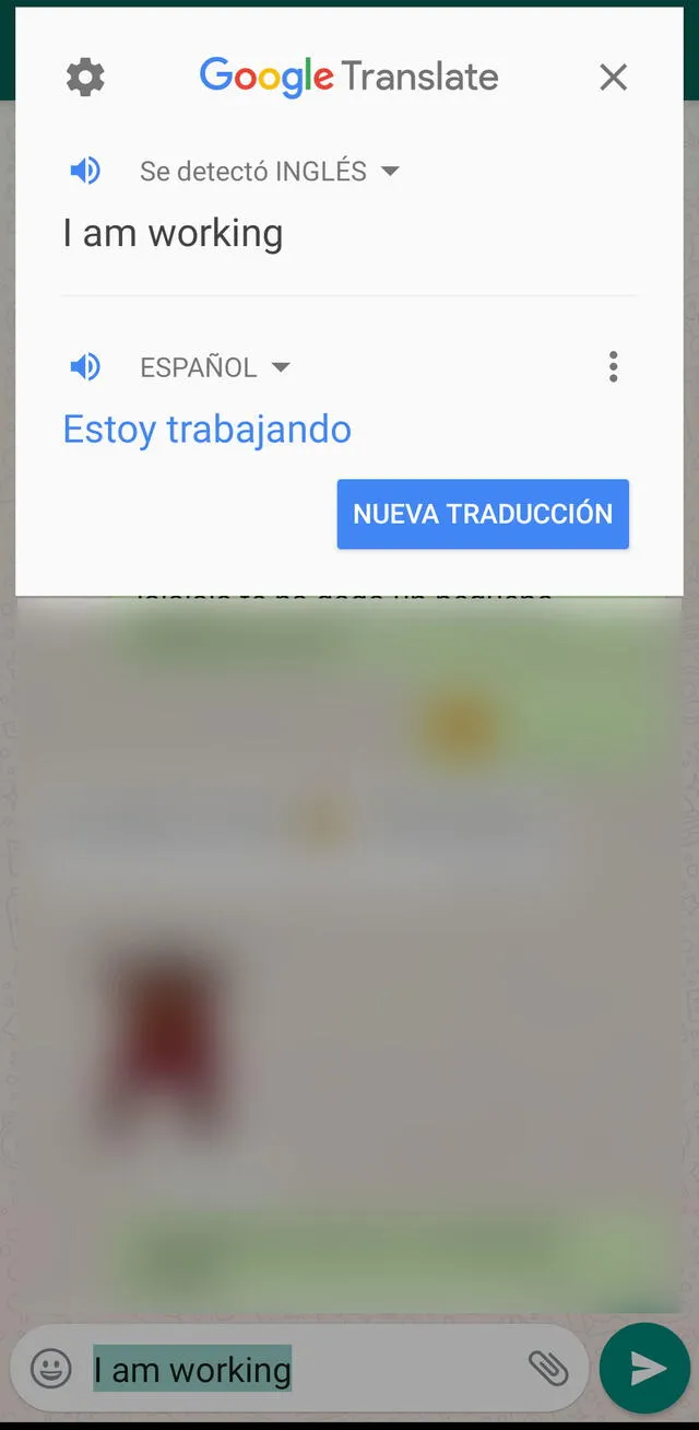 WhatsApp: así puedes traducir tus mensajes de inglés a español al instante [FOTOS]
