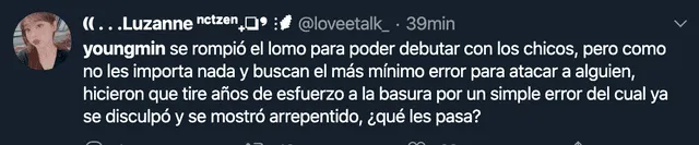 Reacciones a la salida de Youngmin de AB6IX.