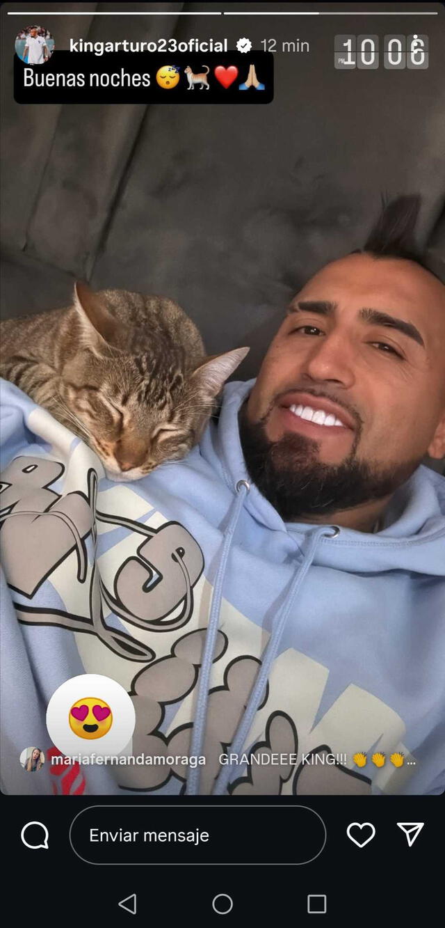 Publicación de Arturo Vidal en medio de la eliminación de Chile de las Eliminatorias 2026. Foto: captura de Instagram Publicación de Arturo Vidal en medio de la eliminación de Chile de las Eliminatorias 2026. Foto: captura de Instagram