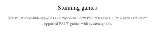 La retrocompatibilidad de PS5 llegaría con una actualización de sistema según página oficial de Sony