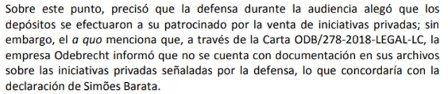 Parte del documento judicial. Parte del documento judicial.