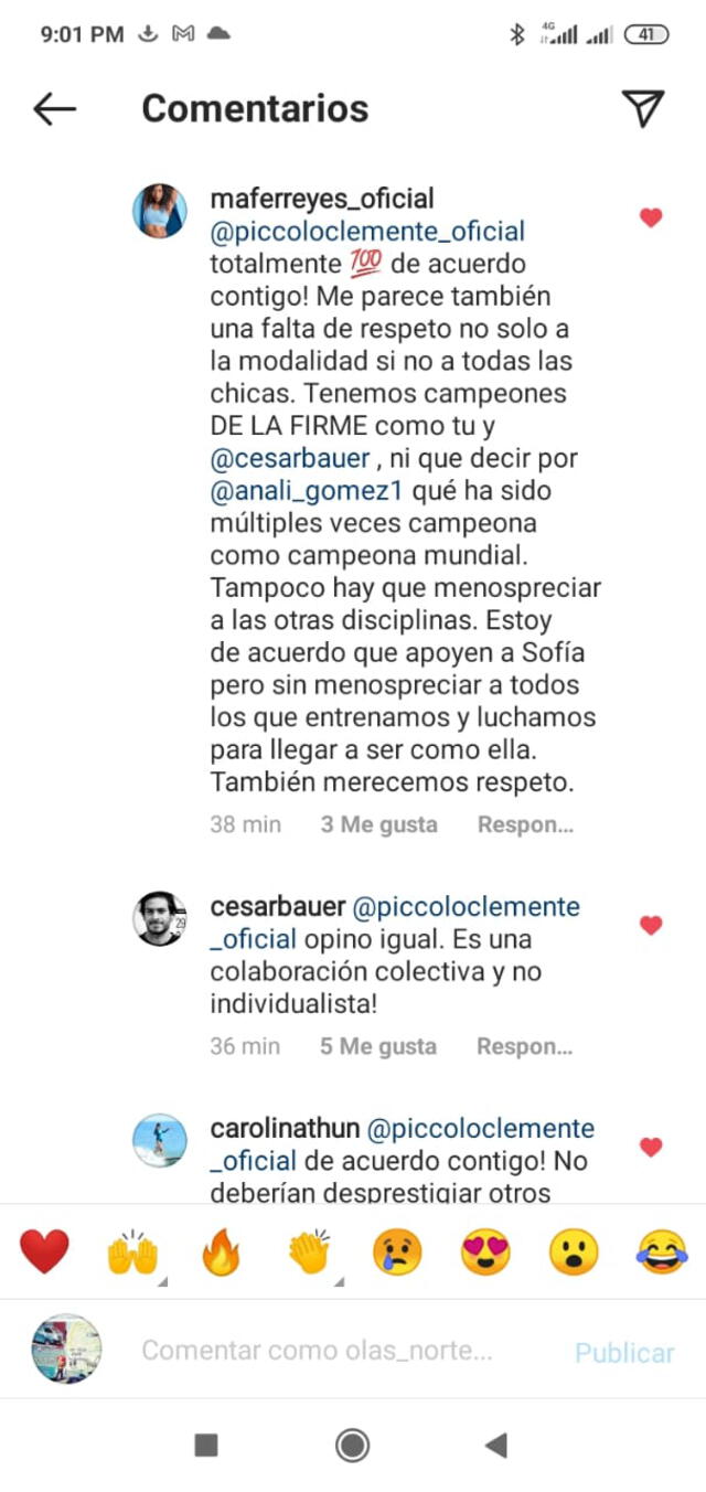 'Piccolo' Clemente y Mafer Reyes también dieron su opinión. Foto: Instagram