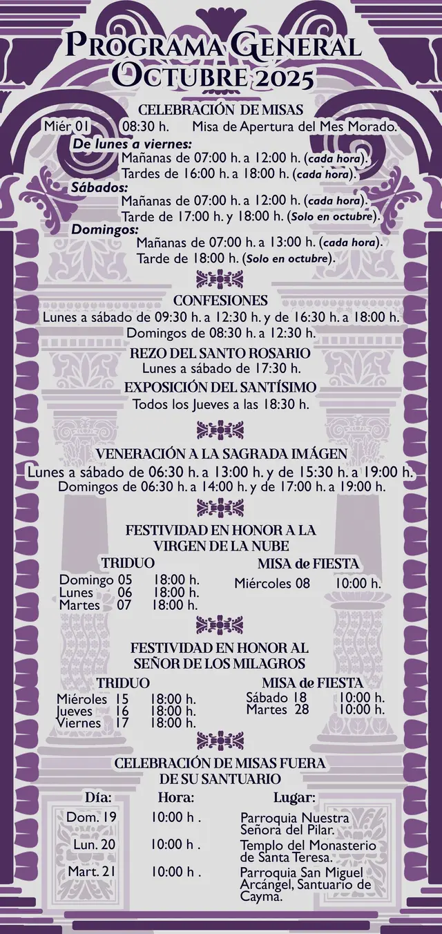  Diversas hermandades en el mundo veneran al Señor de los Milagros. Foto: HSM Arequipa/Facebook   